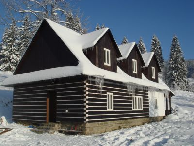 Horská chata Beskýdek II v zimě